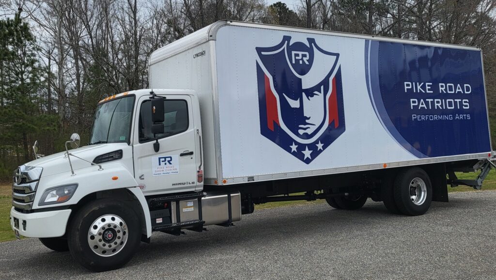 Truck with Pike Road Patriots branding